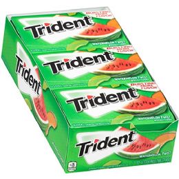 12 Wholesale Trident Gum 12/14's Watermelon Twist