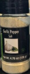 12 Wholesale Encore Prem Garlic Pepper Salt 4.75 oz