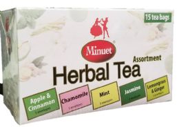 12 Wholesale Minuet Herbal Tea Assortment Appleandcinnamon Chamomile Mint Jasmine Lemongrassandginger