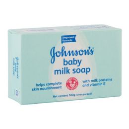 96 Pieces Johnson's Baby Soap 100 G Milk - Baby Beauty & Care Items