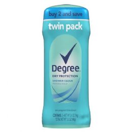 6 Wholesale Degree Women 2 Pack Shower Clean 2.7 Oz Dry Protection