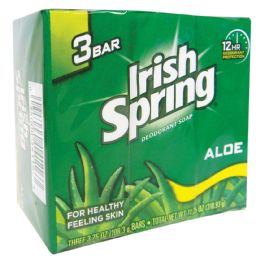 18 Pieces Irish Spring Bar Soap 3.75 Oz 3 Pk Aloe Vera - Soap & Body Wash