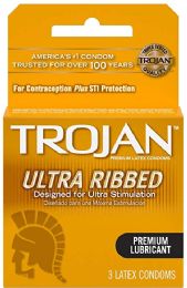 6 Pieces Trojan Condom 3ct Ultra Ribbed - Personal Care Items