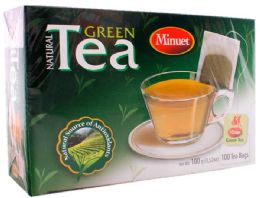 12 Wholesale Minuet Green Tea 100 Bags 100g