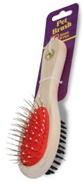 48 Bulk Pet Hair Brush Wood Handle