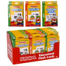 24 Wholesale Playskool 36ct Math Flash Cards 4 Assorted Boxed In Pdq See n2