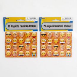 48 Pieces Stickers Emoticon 24pc Magnetic Pbh Then On 12pc Merch Strip - Stickers