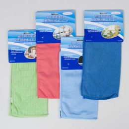 48 Wholesale Cleaning Cloth Microfiber 5 Asst Functions 12x12 12pc Mdsg Strip Included Cleaning TiE-On Card