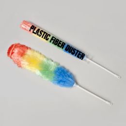 48 Pieces Duster Magic Fiber 27in Total LengtH-Rainbow Color Printed Pb Sleeve - Dusters