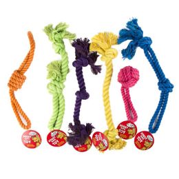 72 Wholesale Dog Toy Rope Chews 6 Assortedcolors And Styles In Pdq#c25618