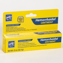24 Wholesale Lucky Hemorrhoidal Ointment 1.5oz Boxed