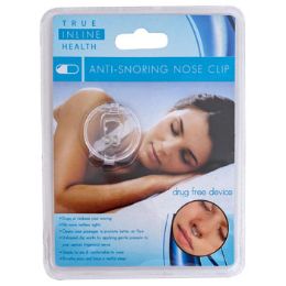 48 Wholesale Nose Clip AntI-Snoring 12pc Mdsg Strip/blister Card With Carrying Case Included