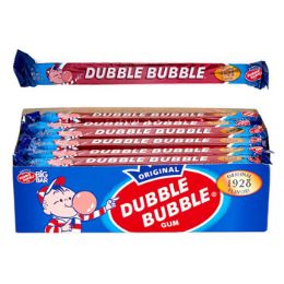 144 Pieces Bubble Gum Dubble Bubble Big Bar 3 Oz 24ct Trays - Food & Beverage