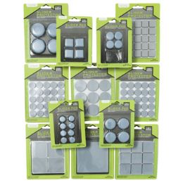118 Wholesale Slider Pads / Protectors / Gliders 12 Asst In 118pc Floor Display Home Blister Card