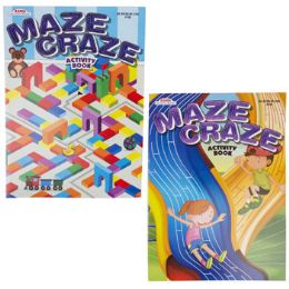 24 Wholesale Activity Book Maze Craze 2asst