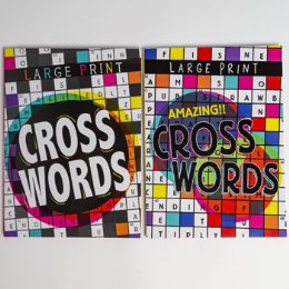 24 Pieces Crossword Puzzles Lg Print80 Pg 2 Assorted In Pdq - Crosswords, Dictionaries, Puzzle books