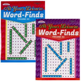 24 Wholesale At Your Leisure Word FinD-2 Asst