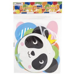 48 Wholesale Party Banner Cartoon Animal 62in