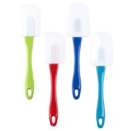 96 Wholesale Spatula Silicone 2ast Flat/spoon10in 4summer Colors/summer ht