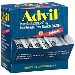 50 Bulk Advil Regular 2pk Box