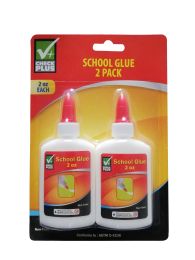 48 Wholesale School White Glue 2pk 2 Oz Eac