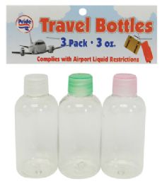 48 Wholesale Pride Travel Bottle 3 Oz 3 pk