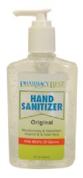 12 Bulk Pharmacy Best Hand Sanitizer 8 Ounce Pump