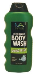 12 Pieces Simply Bodycare Body Wash 12 Oz Spring Fresh - Soap & Body Wash