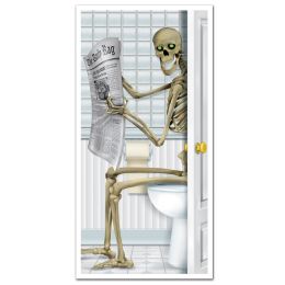 12 Pieces Skeleton Restroom Door Cover - Photo Prop Accessories & Door Cover