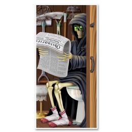 12 Pieces Grim Reaper Restroom Door Cover - Photo Prop Accessories & Door Cover