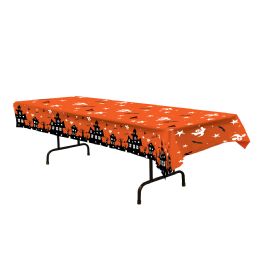 12 Wholesale Haunted House Tablecover Plastic