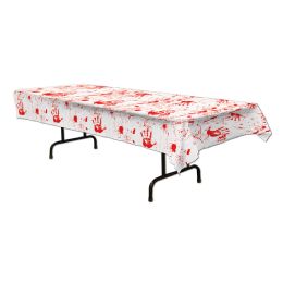 12 Pieces Bloody Handprints Tablecover - Table Cloth
