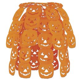 12 Pieces Jack-O-Lantern Cascade - Hanging Decorations & Cut Out