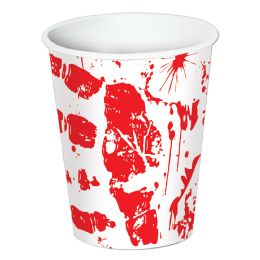 12 Pieces Bloody Handprints Beverage Cups - Party Paper Goods