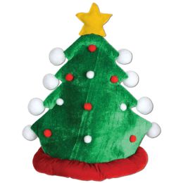 12 Pieces Plush Christmas Tree Hat - Party Hats & Tiara