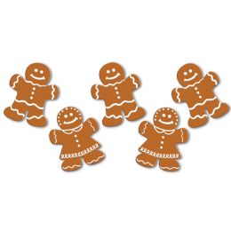 24 Pieces Mini Gingerbread Cutouts - Hanging Decorations & Cut Out