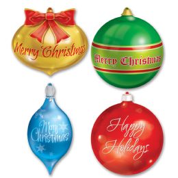 12 Pieces Christmas Ornament Cutouts - Hanging Decorations & Cut Out