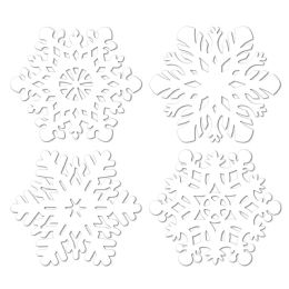 24 Pieces Snowflake Cutouts - Hanging Decorations & Cut Out