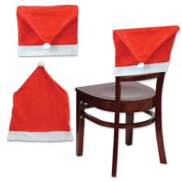 12 Pieces Santa Hat Chair Cover - Party Hats & Tiara