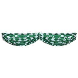 6 Pieces Shamrocks Fabric Bunting - Party Paper Goods