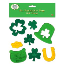 12 Wholesale St Patrick's Day Gel Clings
