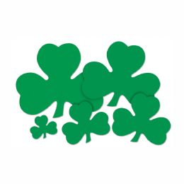24 Pieces Printed Shamrock Cutout - Hanging Decorations & Cut Out