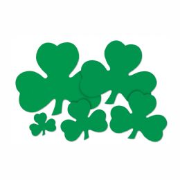 144 Pieces Printed Shamrock Cutout - Hanging Decorations & Cut Out