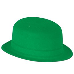 24 Bulk Green Velour Derby One Size Fits Most