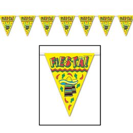 12 Wholesale Fiesta! Pennant Banner AlL-Weather; 12 Pennants/string