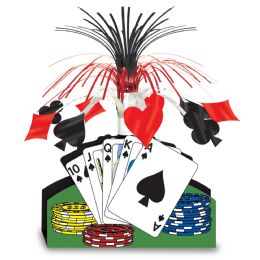 12 Pieces Playing Card Centerpiece - Party Center Pieces