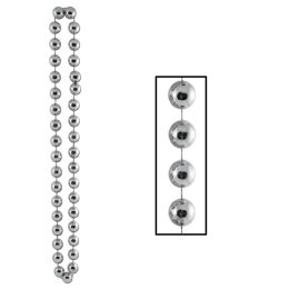 12 Wholesale Jumbo Party Beads Silver
