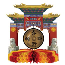 12 Pieces Asian Gong Centerpiece - Party Center Pieces