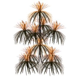 12 Wholesale Firework Chandelier Orange & Black; Doubles As A Centerpiece