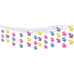 6 Pieces Butterfly & Flower Ceiling Decor - Hanging Decorations & Cut Out